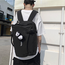 Hong Kong I TGREG multifunctional backpack mens fashion trendy backpack female high school students one-shoulder messenger bag