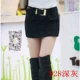 Quần len mới 2018 thu đông của phụ nữ Phiên bản Hàn Quốc của quần short len ​​tự phối quần mùa đông túi đeo hông quần