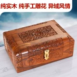 Коробочка для хранения, высокая коробка для хранения, комплект из натурального дерева, бархатный вкладыш, вместительное и большое золотое ожерелье и серьги, деревянная коробка, изысканный стиль, 3 предмета