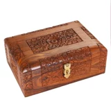 Коробочка для хранения, высокая коробка для хранения, комплект из натурального дерева, бархатный вкладыш, вместительное и большое золотое ожерелье и серьги, деревянная коробка, изысканный стиль, 3 предмета