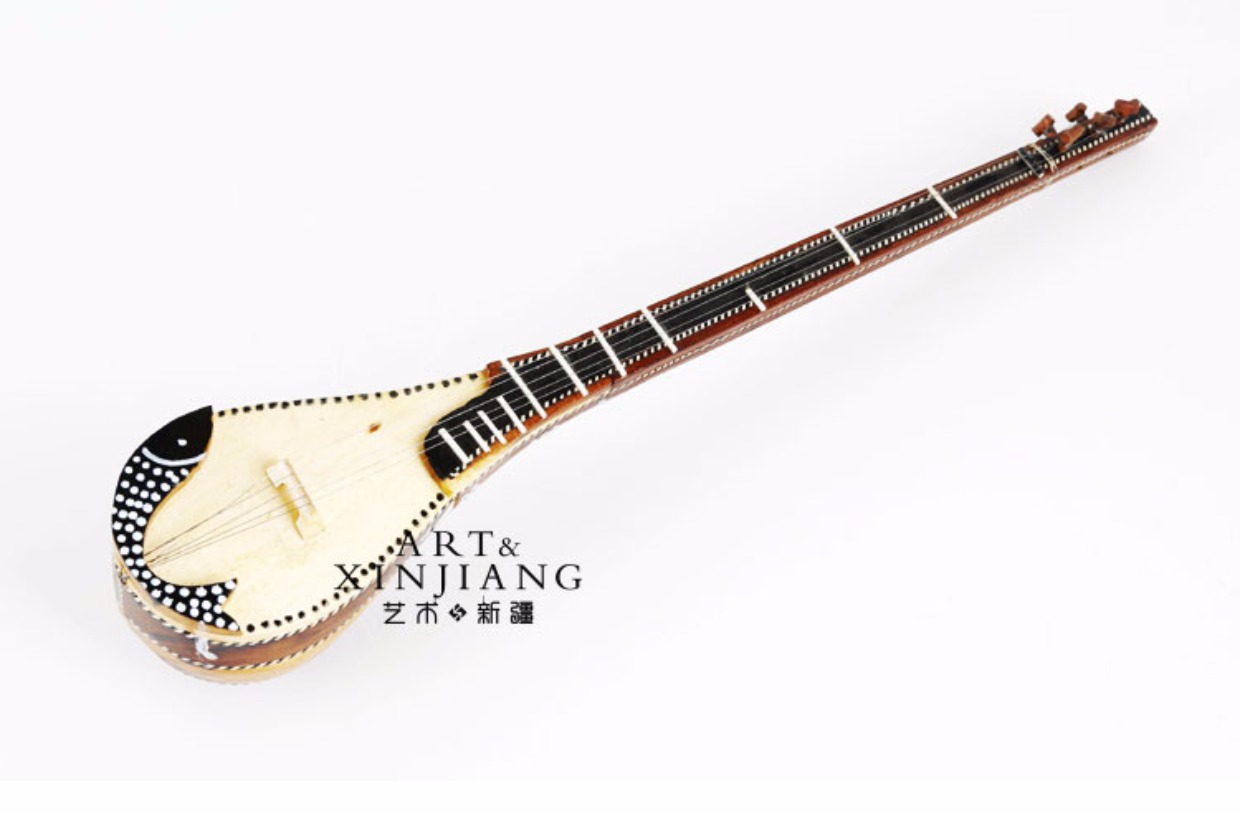 40cm Trang trí Boolean Tân Cương Nhạc cụ Quốc gia Trang trí nội thất Thủ công Quà tặng kỷ niệm - Nhạc cụ dân tộc đàn nguyệt cầm