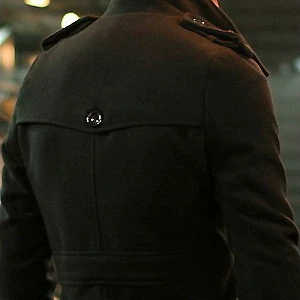 Демисезонное шерстяное пальто, плащ, длинная мужская куртка, облегающий крой, средней длины