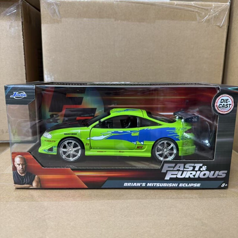 Jada 1:24 Fast and Furious Alloy Car Model Ornament Collection Mitsubishi Eclipse-Jd97603