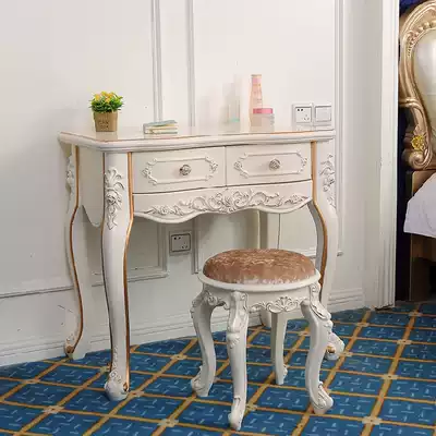 Simple pastoral computer desk European white desk office simple desk pencil desk solid wood Korean style