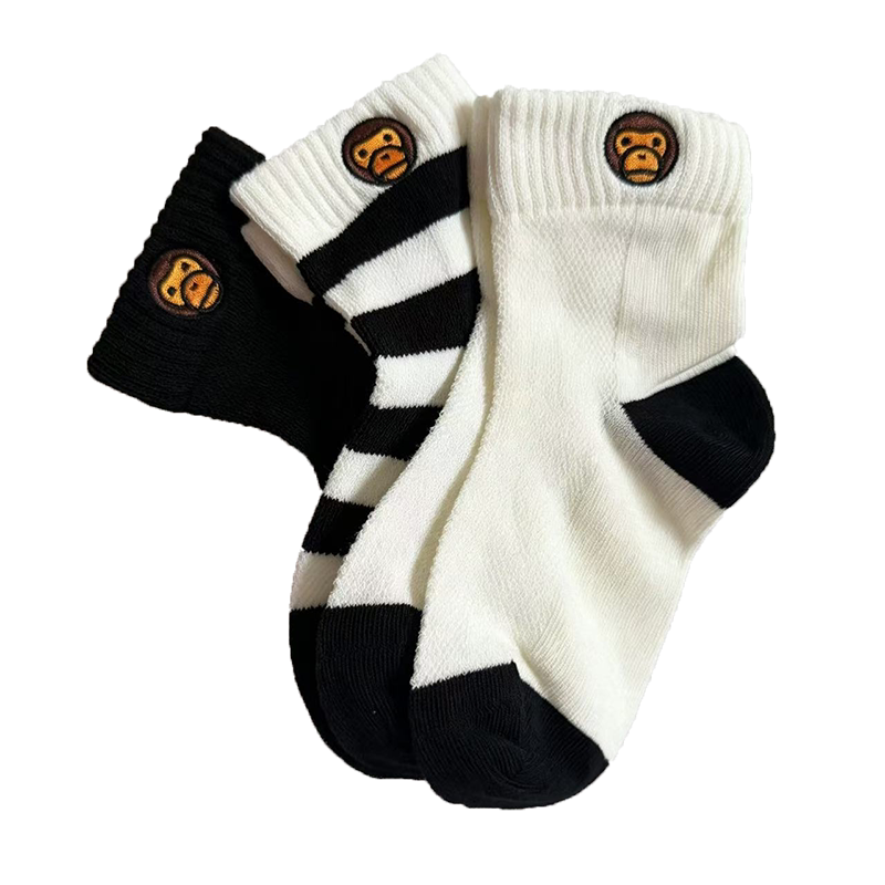 Lemon Mom Kids' Clothing Parent-Child Style Seamless Non-Slip Wear-Resistant Summer Breathable Little Monkey Cotton Mesh Socks Non-Pilling