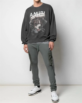 Tide brand AMIRI high street 20FW Kidora dragon dog head men and women lovers sweater loose autumn and winter