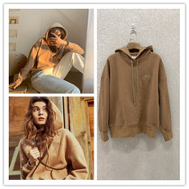 Tide brand AMI 2020 autumn and winter new casual small love embroidery long-sleeved sweater mens and womens hoodies