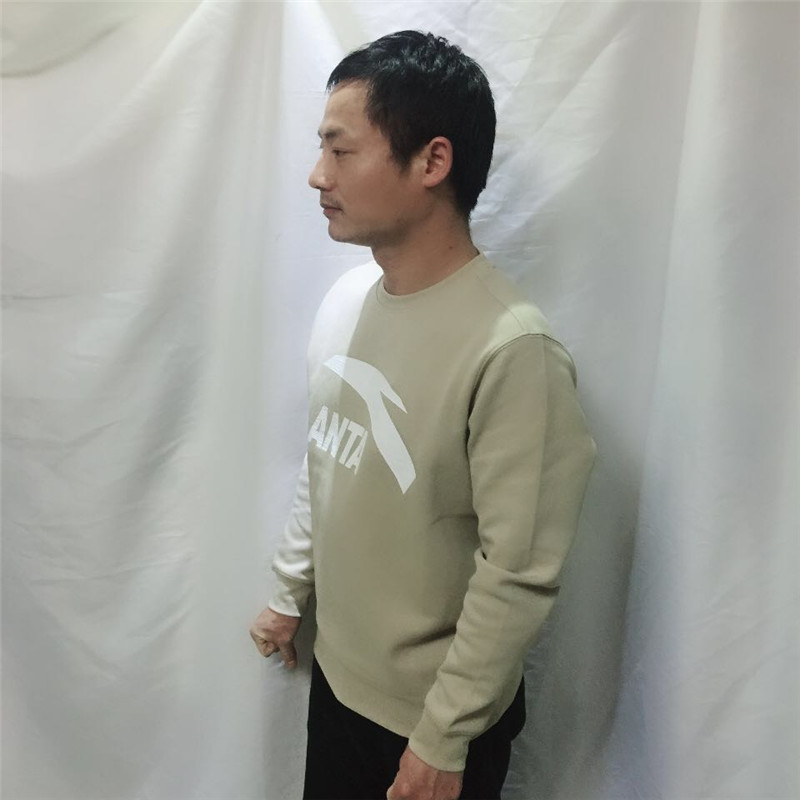 Áo len nam X Anta nam 2019 mùa xuân diện đồ thể thao cổ tròn áo thun dài tay thường ngày 15917709-4 - Thể thao lông cừu / jumper áo thun nam tay dài cổ bẻ