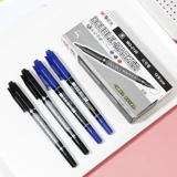 Канцтовары, ручка-роллер для школьников, черный синий лайнер, цветные карандаши, быстрое высыхание