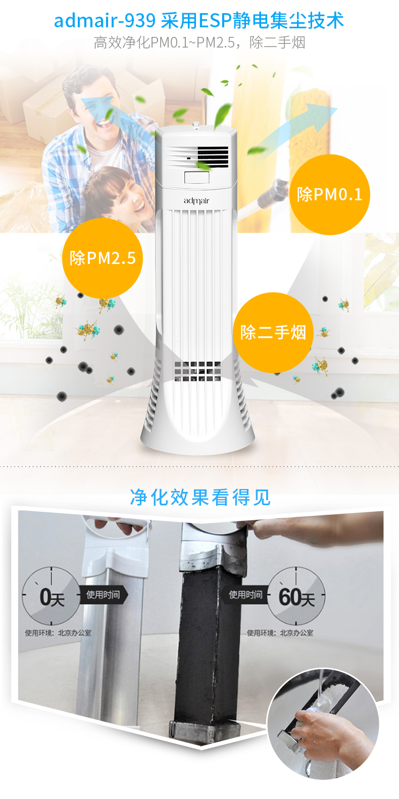 máy lọc không khí lg puricare 360 Không có hàng tiêu dùng máy lọc không khí văn phòng nhà máy tính để bàn bộ lọc bụi ngoài khói và mùi daikin mck55