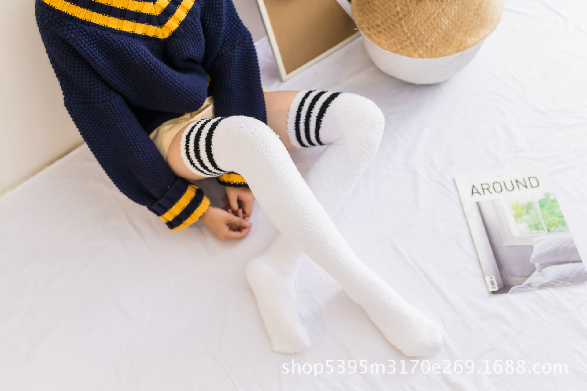 Vớ Nhật dày sang trọng trên tất đầu gối vớ nhung san hô Ngủ dài vớ ấm mùa đông tất nữ mùa đông vớ dài ống tháng vớ dài cho bé gái