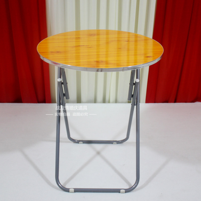 Wedding props folded simple square table roundtable ceremony table Champagne Tower candlestick table