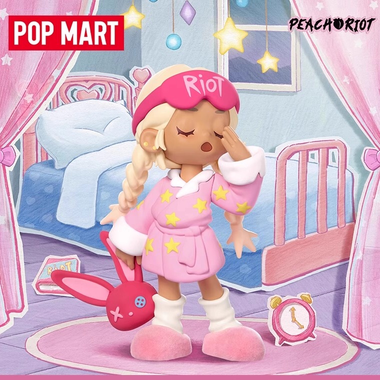 Popmart Authentic Lil Peach Riot Little Rebellious Peach All-Night Party Series Blind Box
