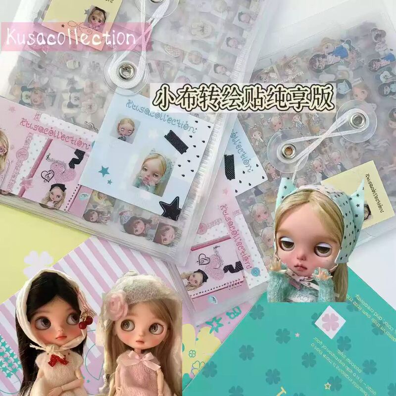 Kusacollection Cute ins Style Millennium Vintage Nail Art Transfer Stickers Doll Nail Art Kusacollection Cute ins Style Millennium Vintage Nail Art Transfer Stickers Doll Nail Art