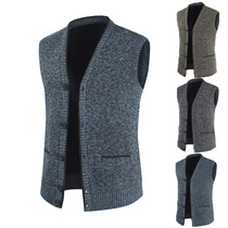 2020 automne et hiver commerce extérieur nouveau bouton dune seule rangée cardiovert personnel col extérieur col Mao gilet gilet DL378-P45