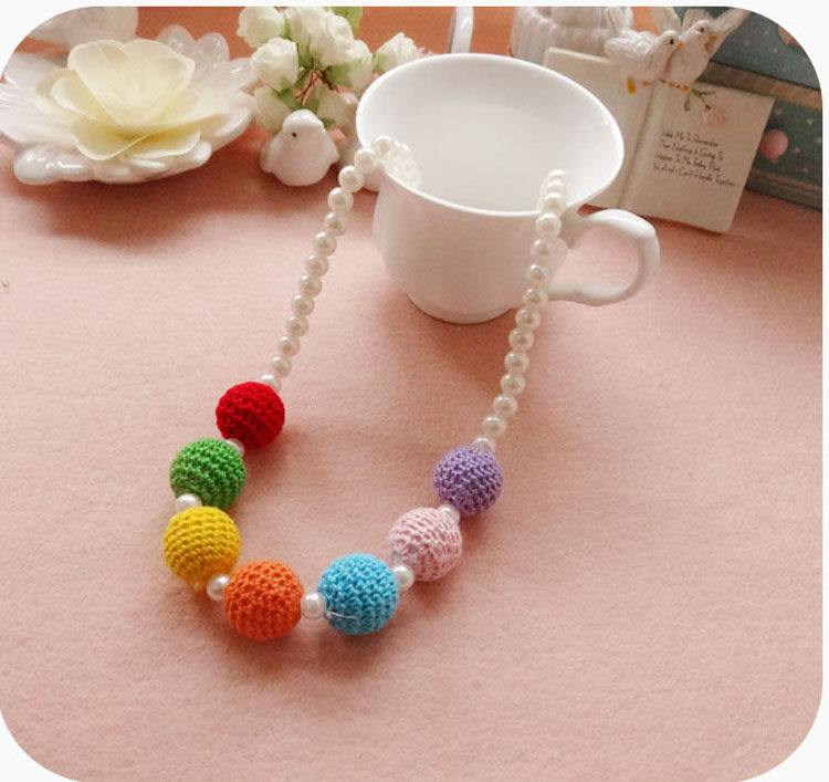 2022 New Girl Girl Girl Children Necklace Sweater Dresses Hang Necklace Accessories Korean Edition Princess Accessories GIFT