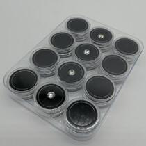 Show Naked Diamonds Color Treasure Water Drill Meryl Transparent Withdrawal Face Jewelry Sample Round Case Tray of Round Box Tray