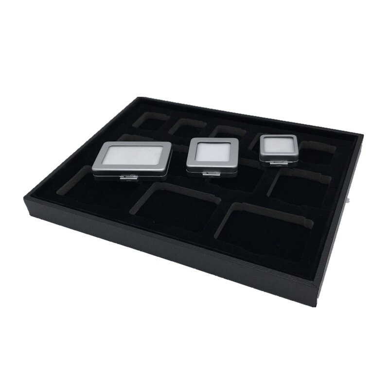 Nude stone diamond box display tray jewel ring face first jewelry box color gem box diamond display plate storage props