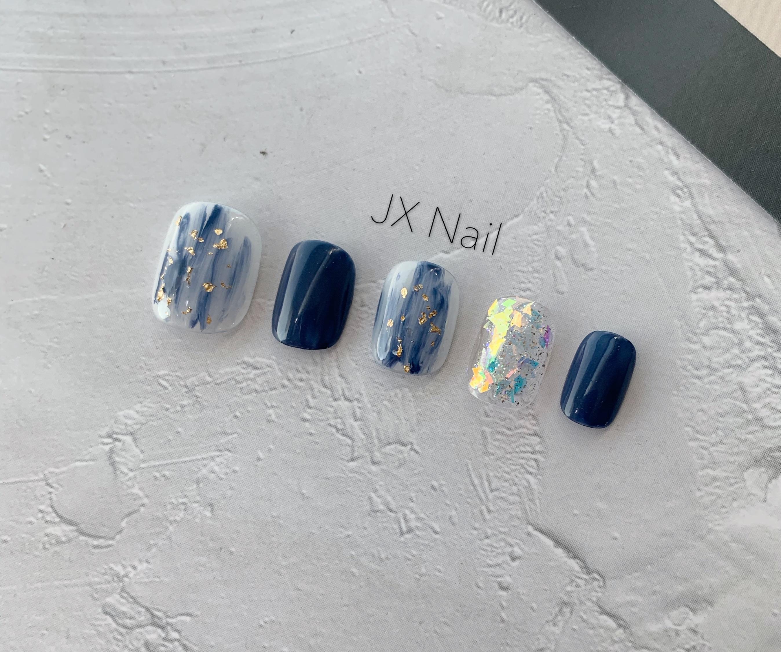 Little Red Book Manicure Piece Finished Handmade Wearing Nail Sequin Smudged Fake Nail Patch Wearing Manicure Nail Patch