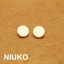 NIUKO clothing accessories pure white simple thick resin small round shirt button knit button 11mm
