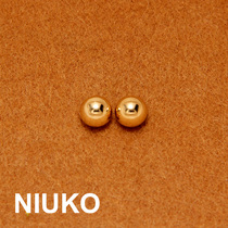 NIUKO minimalist metal beads beads small button gold shirt buckle decorated shirt knit button son accessories button twist