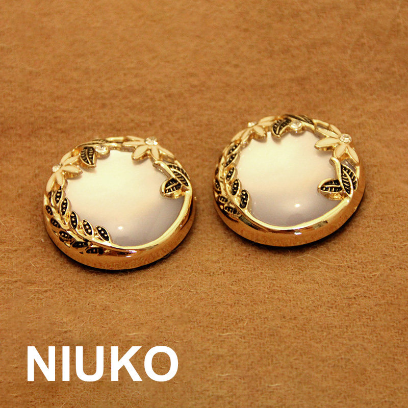 NIUKO Accessories High - end custom coat - made mink fur metal accessories button delicate button dedicated DIY button