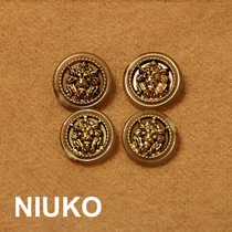 NIUKO clothing accessories high-end lion coat buttons DIY retro exquisite three-dimensional resin plastic buttons