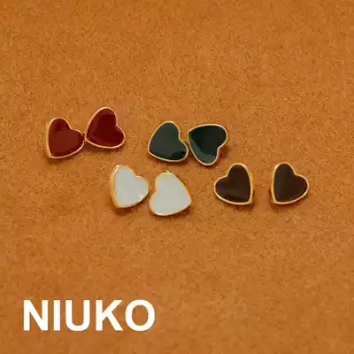 NIUKO high grade metal pink Golden love button shirt button shirt button shirt garment accessories button DIY