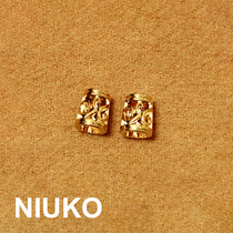 NIUKO clothing accessories empty metal gold bell rope button autumn and winter fur hanging retro tassel button