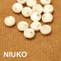 NIUKO accessories shirt buttons elegant female temperament point drill thick knit button exquisite clothing accessories buckle