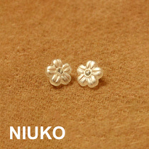NIUKO accessories translucent white flower shaped button point diamond button elegant spring and autumn knitted shirt button monopoly