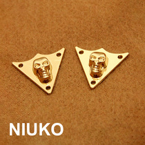 NIUKO accessories skull triangle rose metal hand stitched accessories garment corner button accessories clothing accessories