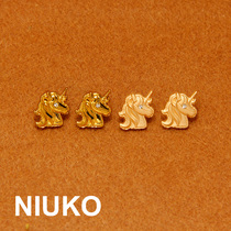 NIUKO delicately unicorn fashion decoration metal button sub upscale shirt button knit clothing accessories buckle