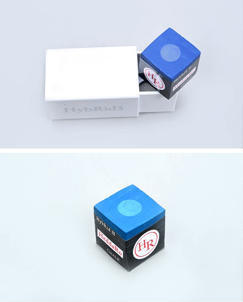 Мел для кия 日本hr三代巧克粉职业中式斯诺克黑8枪粉台球杆干性擦粉用品油性