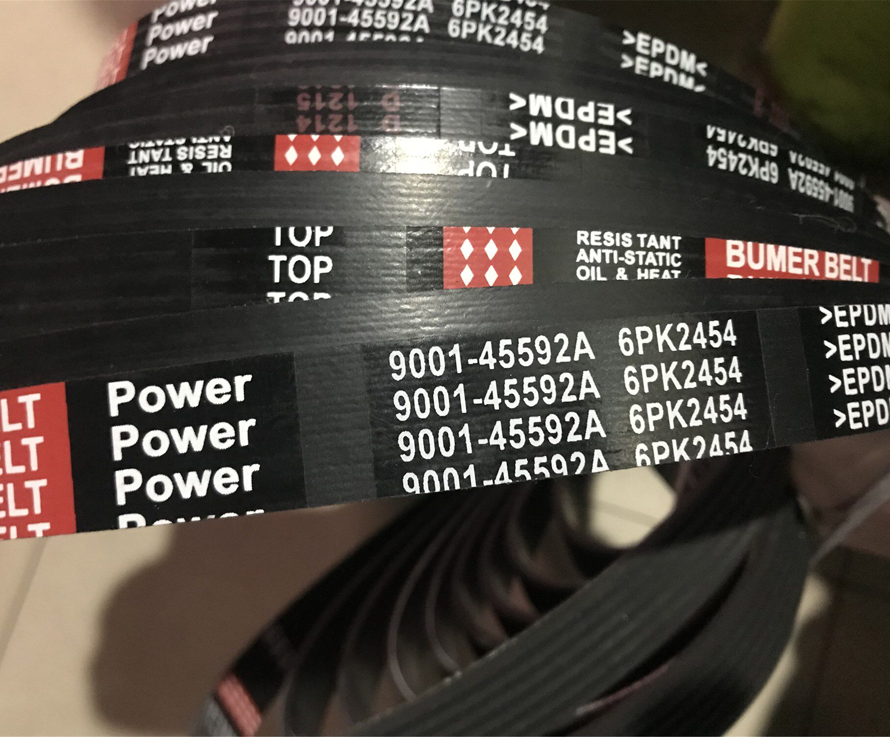 Hino 700E13C Hino 700 Engine Belt 6PK2454 AV15X1860 1220 17X1800