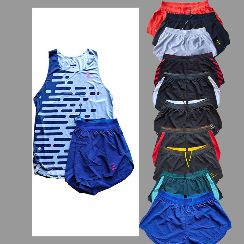 Men's Marathon Track and Field Three-Quarter Shorts National Team Diamond League Running Loose Shorts Customizable with Logo
