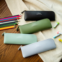 Pure Color Minima Little Fresher College Student Pen Bag Girls Boys Mini small pen bag Female Korean version of the new cute stationery