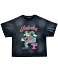 Серия Unnownlyworld Cartoon Underdog делает стирание черную швафу короткую ширину футболки