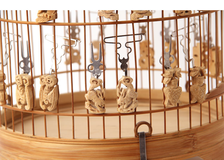 thiết bị Bird BOXWOOD quả trái cây ngã ba ngã ba lồng một cái lồng chim tiểu mục thêm trái cây Acacia thêu mắt nóng - Chim & Chăm sóc chim Supplies cám cho chim