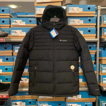 US-China Columbia Colombian Mens Casual Hooded Down Jacket Warm Coat Heat Reflection Winter