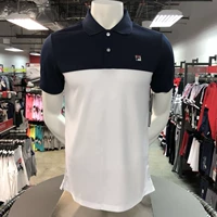 [United States Fila] Áo phông thể thao và giải trí POLO dành cho nam áo phông kẻ ngang nam
