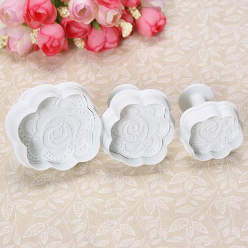 Baking rose cutting mold ultra-light clay soft pottery resin clay mold