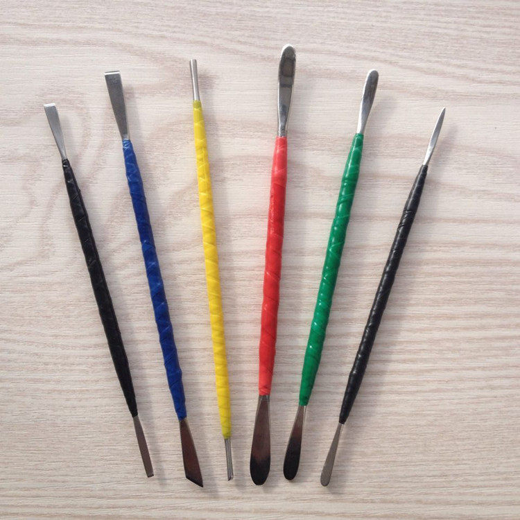 Stainless steel tool combined trowel knife three sets of six sets of ultra-light soil soft pottery clay plastic eyewear tool clothing