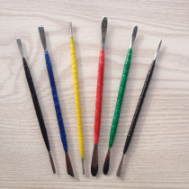 Stainless steel tool combination spatula three-piece set Six-piece set of ultra-light clay soft clay clay sculpture eye digging tool set