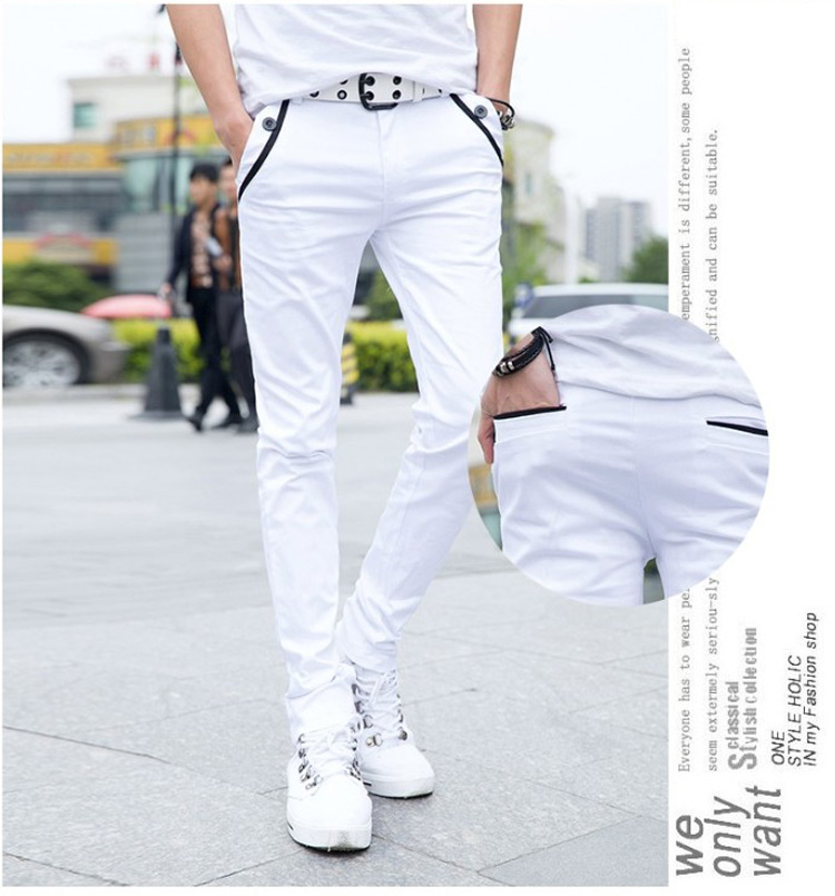 Quần mùa hè 19.9 quần lửng ống rộng quần dài Quần lửng nam giản dị màu đen phiên bản Hàn Quốc quan lot nam