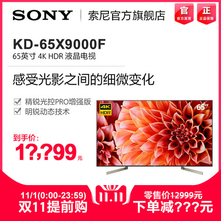 Sony\/索尼 KD-65X9000F 65英寸4K HDR液晶