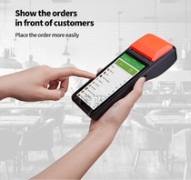 International English version 4G Net Android 7 1 Intelligent handheld terminal PDA print scanning all-in-one foreign trade outlet