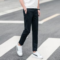 Discovery outdoor spring and summer mens casual pants nine-point pants small feet cotton micro-elastic trend counter