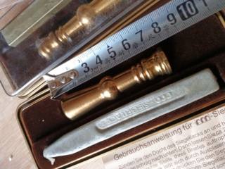 Direktversand aus Übersee auf lager, altbestand mit feuersiegel, reines kupfer, im originalkarton aufbewahrt. gelisteter stückpreis