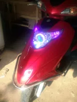 Hongbao xe máy 3 inch đôi ống kính xenon đèn thiên thần mắt quỷ mắt đèn pha đèn pha thay đổi đèn xenon 	đèn pha led xe máy 30w	